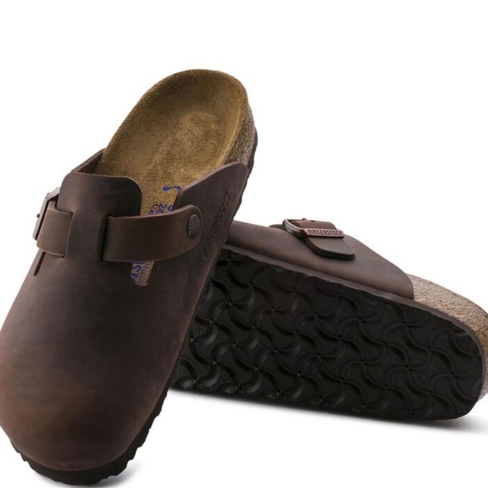 BIRKENSTOCK/BOSTON SOFT FOOTBED OILED LEATHER Womens Size 8